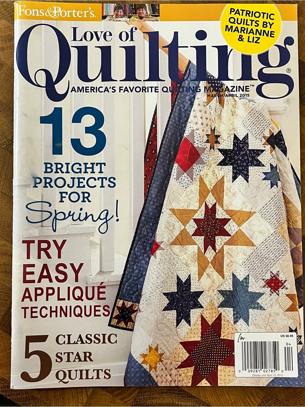 Set of 6 - Love of Quilting Magazines - 2015 Collection. - Picture 10 of 10